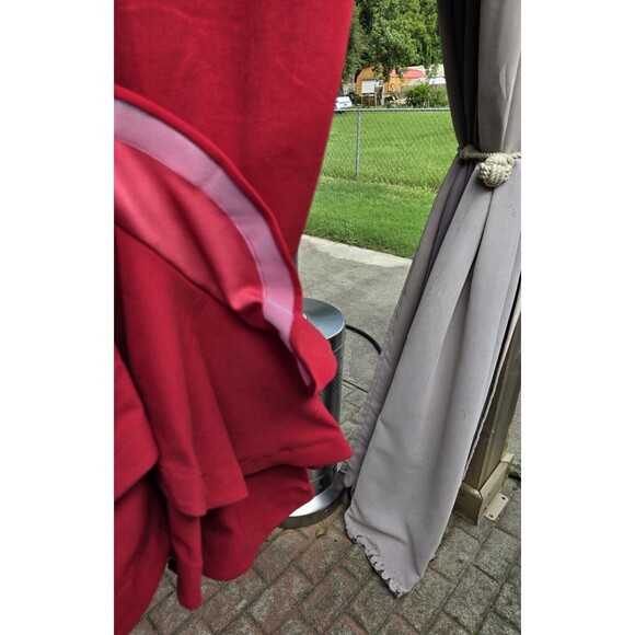 Ashley Stewart Flounce Ruffle Mermaid Dress Tiered Women's Red New Sz 14/16 - Picture 9 of 10